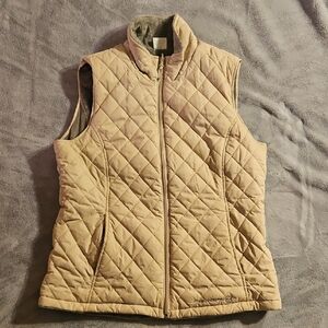 Quilted Beige Vest for Women
